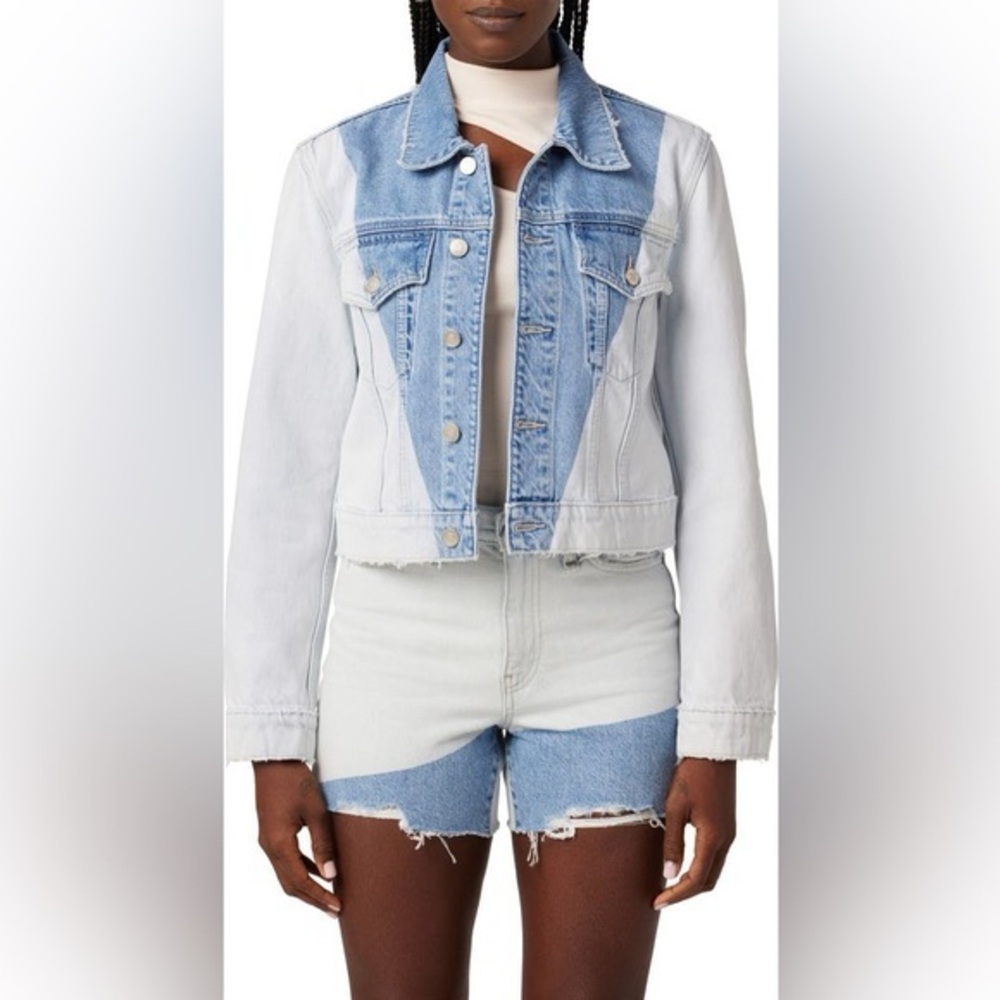Hudson‎ Colorblock Gia Classic Trucker Denim Jacket